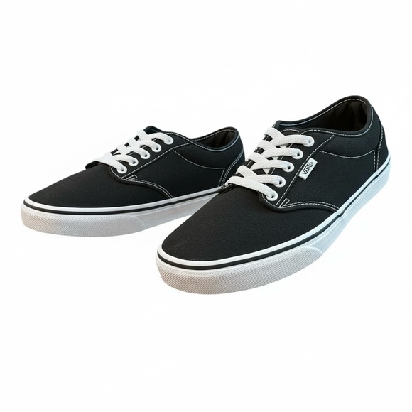 Vans Shoes - Vans Classic Off The Wall Women’s Black and White Canvas Sneakers Size 9